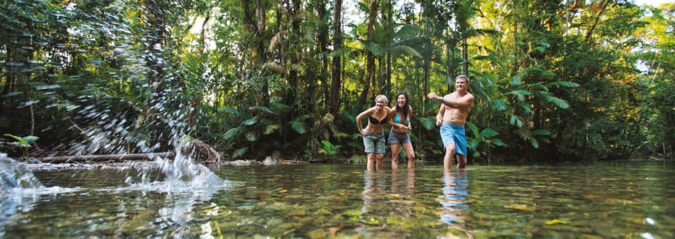 Menschen in Daintree in Queensland