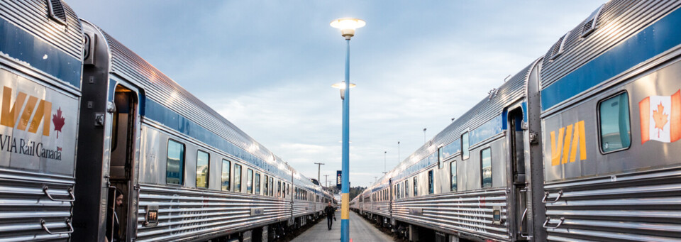 VIA Rail The Canadian im Bahnhof