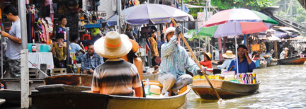 Bangkok mit dem Boot