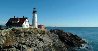 Leuchtturm in Maine Neuengland