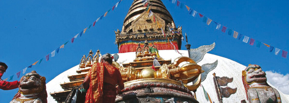 Tempelkomplex Swayambhuna in Kathmandu