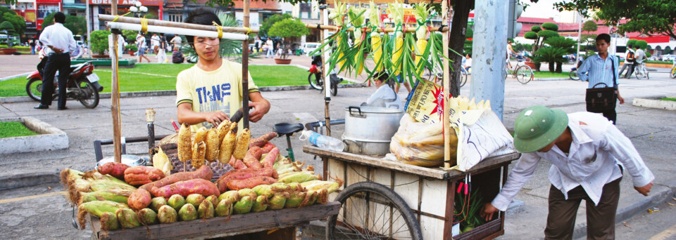 Reisebericht Vietnam - Streetfood-Stand in Ho Chi Minh City