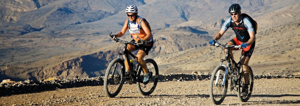 Mountain Biking in den Gebirgen von Oman