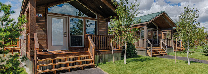 Außenansicht der Explorer Cabins at Yellowstone