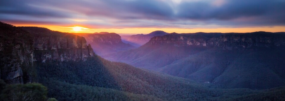 Blue Mountains Landschaft, Australien