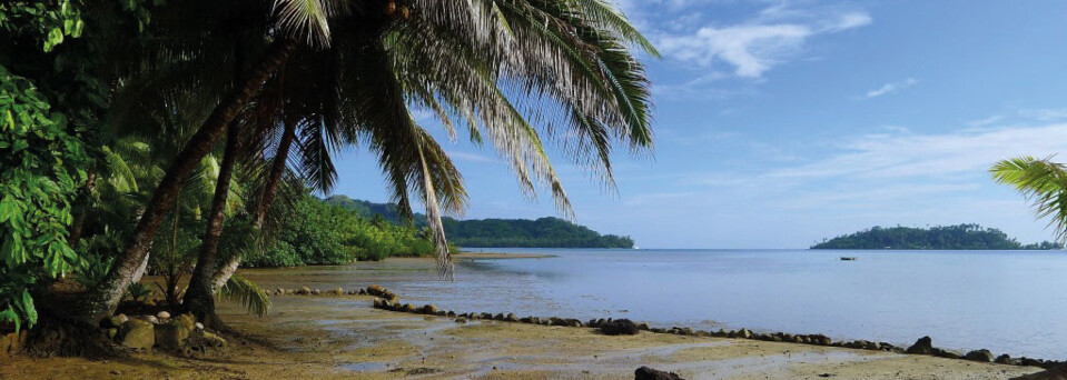 Lagune der Pension Tupuna Huahine