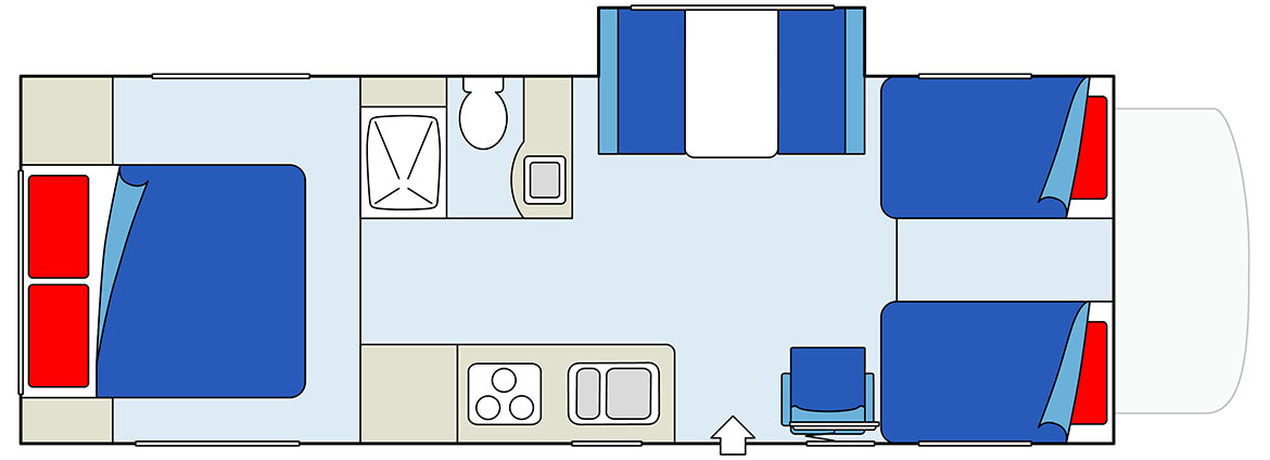 Floorplan bei Tag des MH-A Maxi Motorhome