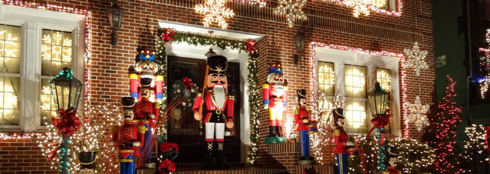 Weihnachtsbeleuchtung Dyker Heights in Brooklyn