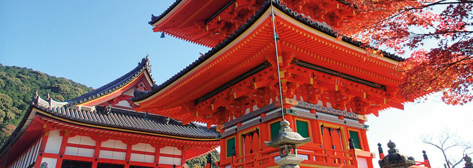 Tempel in Kyoto im Herbst