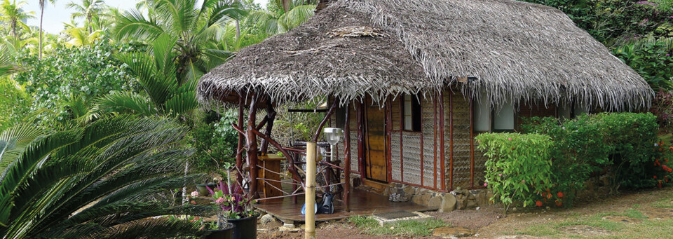 Bungalow Beispiel der Pension Tupuna Huahine