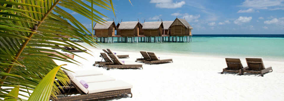 Strand des Constance Moofushi Maldives im Süd Ari Atoll