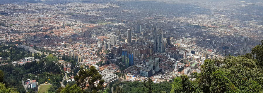 Reisebericht Kolumbien - Aussicht auf Bogotá