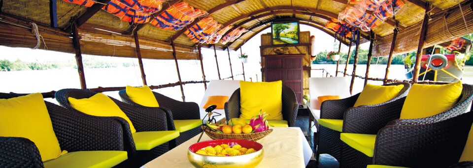 Interior Mango Cruise Mekong Delta Vietnam