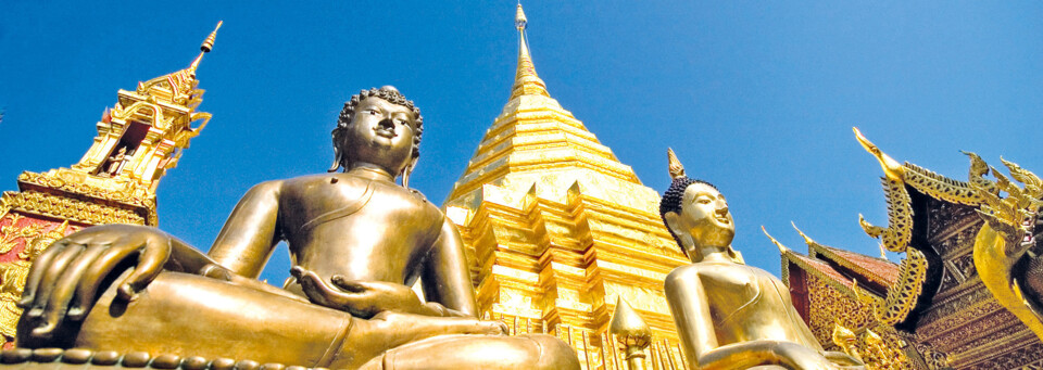 Goldener Tempel in Chiang Mai