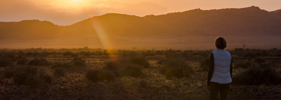 Sonnenuntergang in Namibia