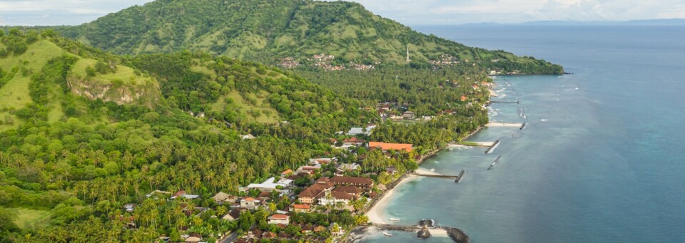 Bali Candi Dasa Luftbild