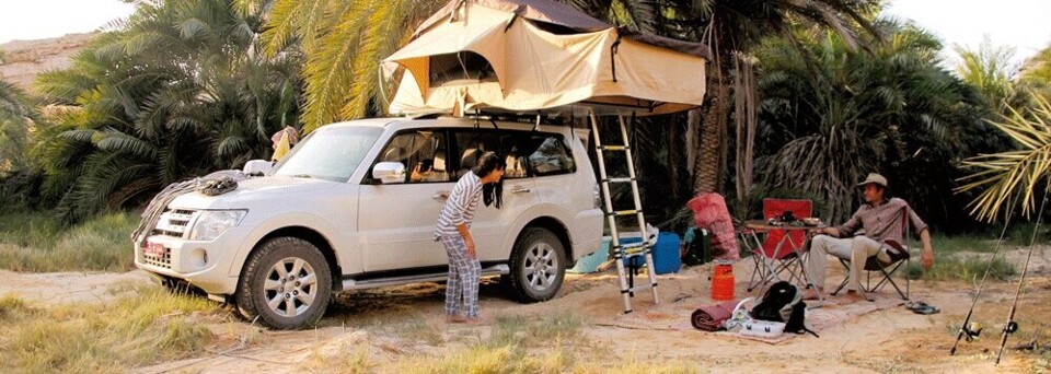 Roof Top Rent Campen im Oman