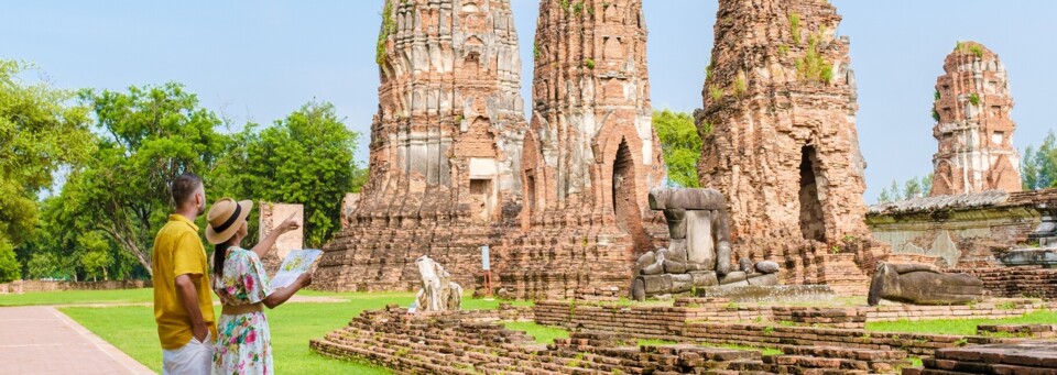 Buddhistischer Tempel Wat Mahathat Ayutthaya