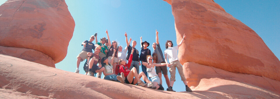 Wandergruppe im Arches Nationalpark