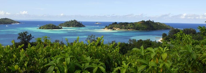 Blick auf Cerf Island Seychellen