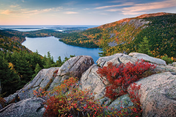 Jordan Pond im Acadia Nationalpark Neuengland