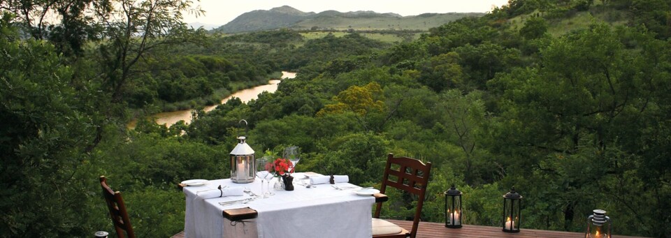 Private Dinner der Nkomazi Komati Tented Lodge