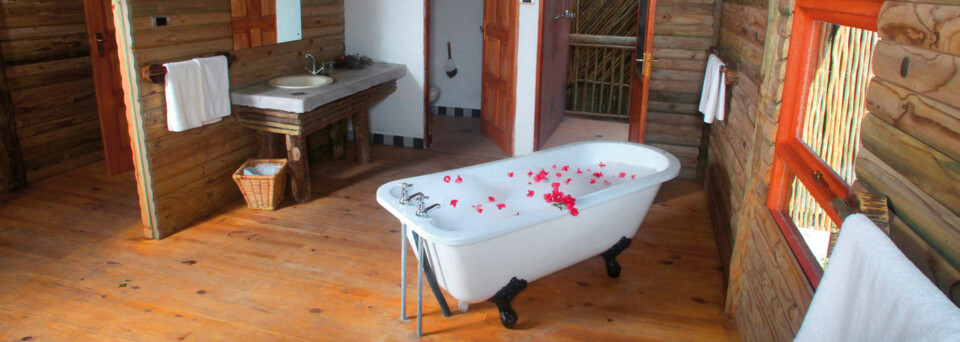 Beispiel Badezimmer eines Chalets - Nata Lodge